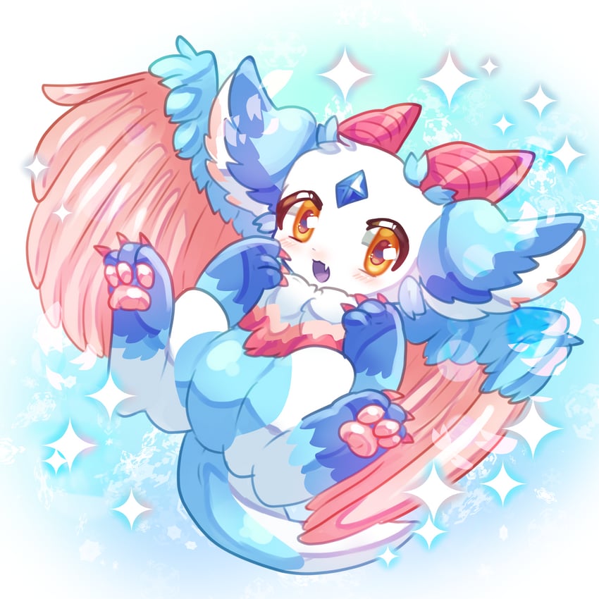 snow flower popomo (dragon village and 1 more) drawn by murasakigezi
