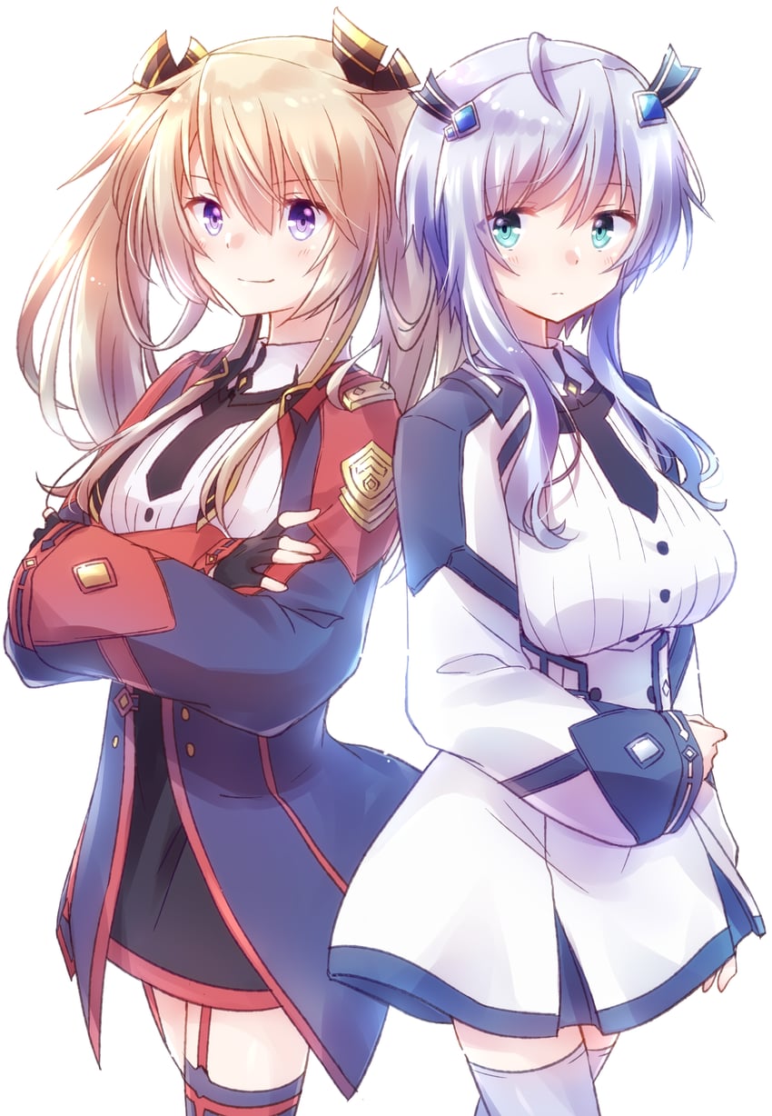 misha necron and sasha necron (maou gakuin no futekigousha) drawn by nyaa_(nnekoron)