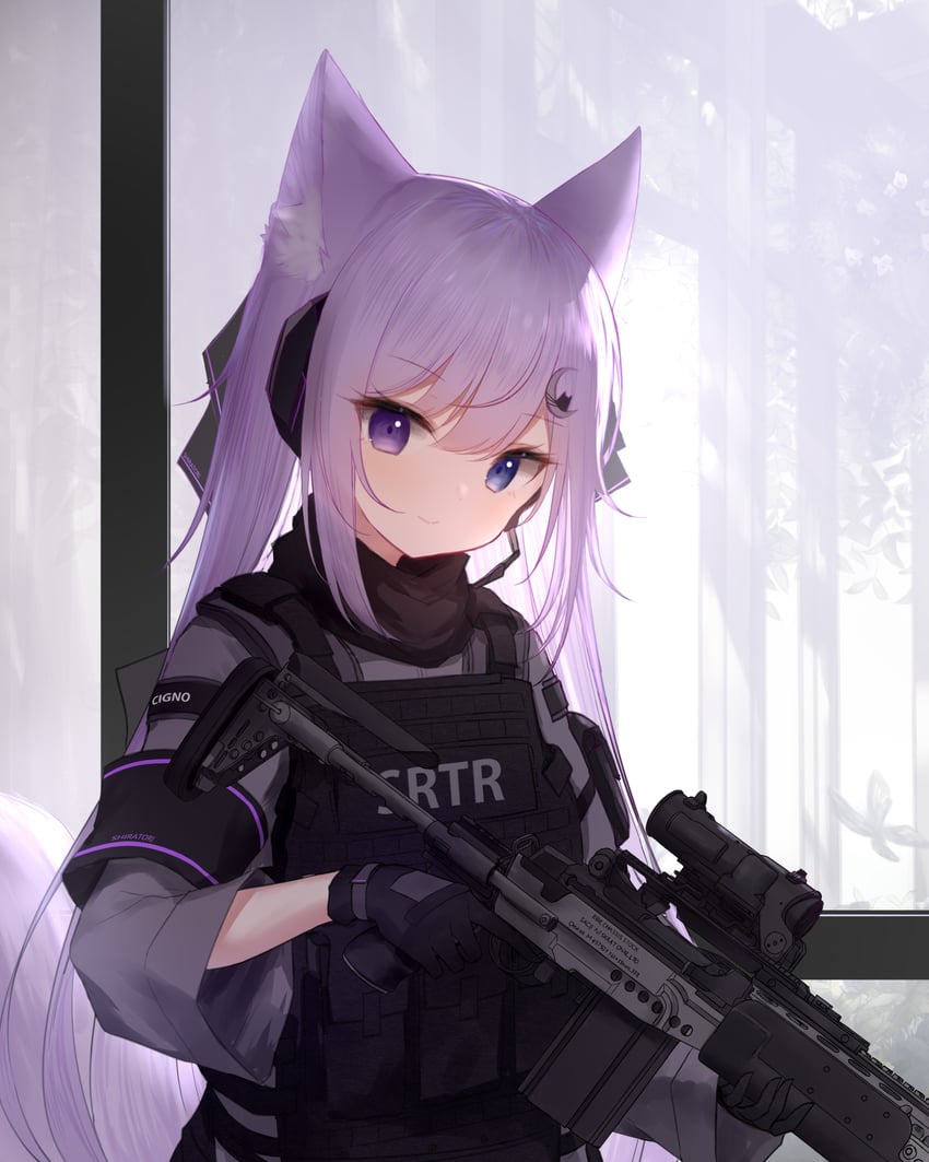dream badass anime girl and her laser rifle  Stable Diffusion  OpenArt