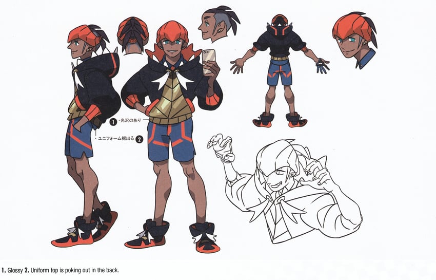 raihan (pokemon and 1 more) drawn by take_(takegarou)