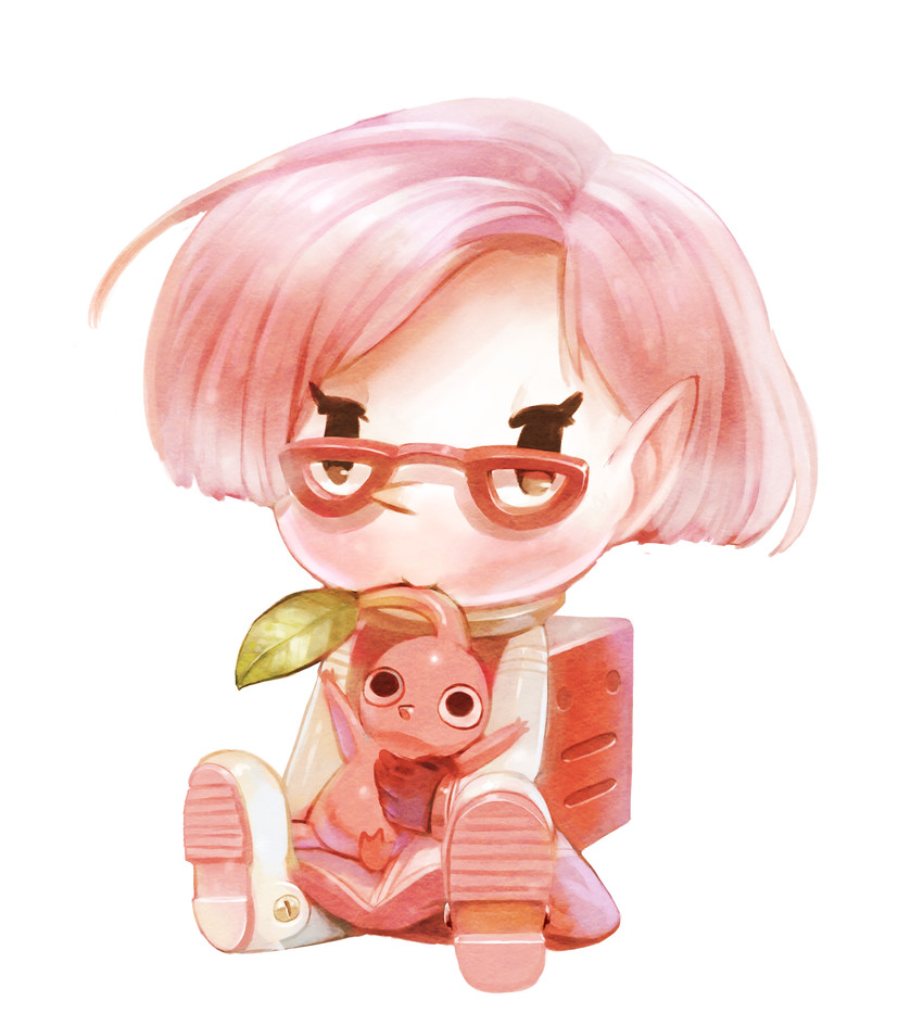red pikmin and brittany (pikmin and 1 more) drawn by b_spa_gyoreva
