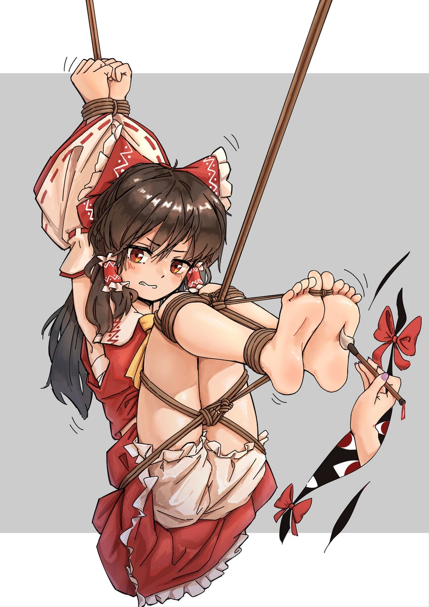 hakurei reimu and yakumo yukari (touhou) drawn by lyutikovski