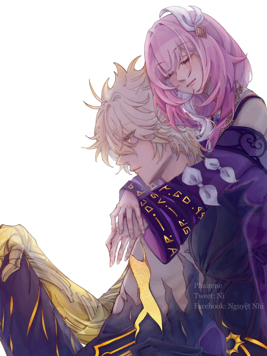 phainon and cyrene (honkai and 1 more) drawn by ni0914717216972