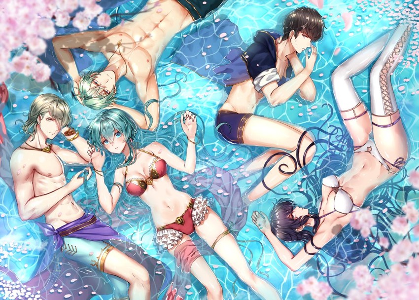 eirika, ephraim, ayra, innes, and berkut (fire emblem and 4 more) drawn by wani_(fadgrith)
