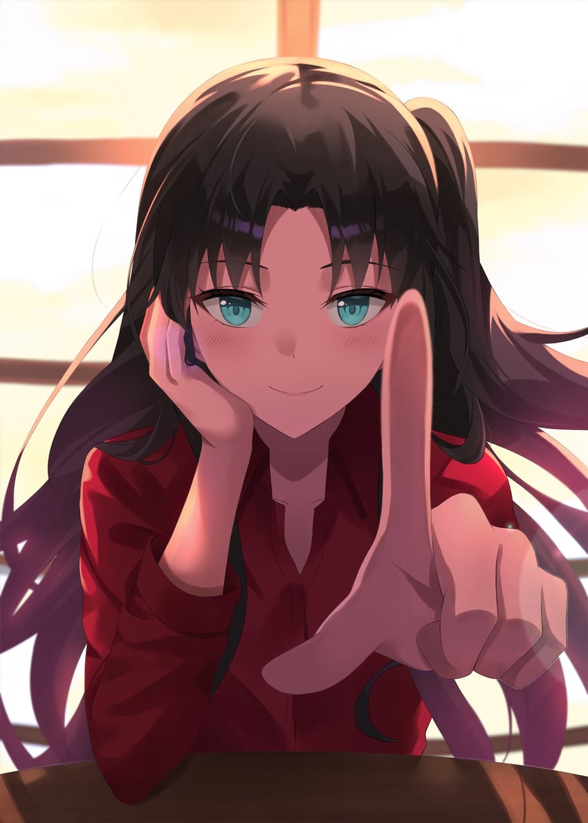 tohsaka rin (fate and 2 more) drawn by yuyuenimo