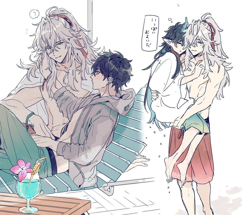 dan heng and jing yuan (honkai and 1 more) drawn by noco_(noco_1017)