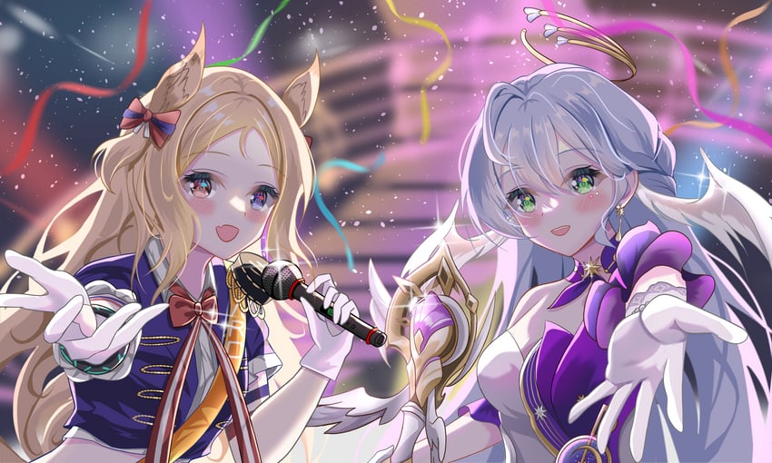robin and archetto (arknights and 2 more) drawn by shaxiao