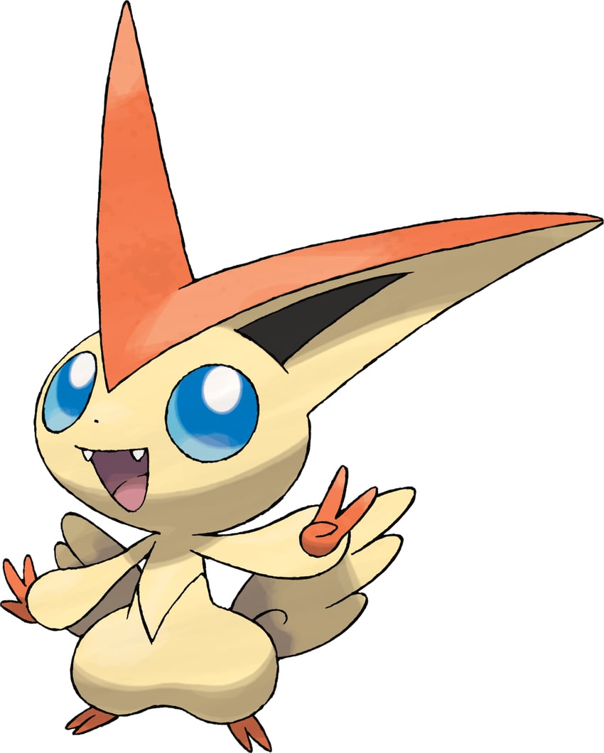 victini (pokemon and 1 more) drawn by sugimori_ken