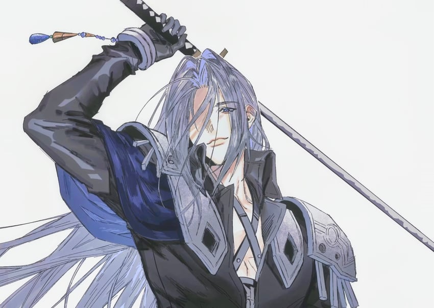 sephiroth (final fantasy and 1 more) drawn by moyanwxy