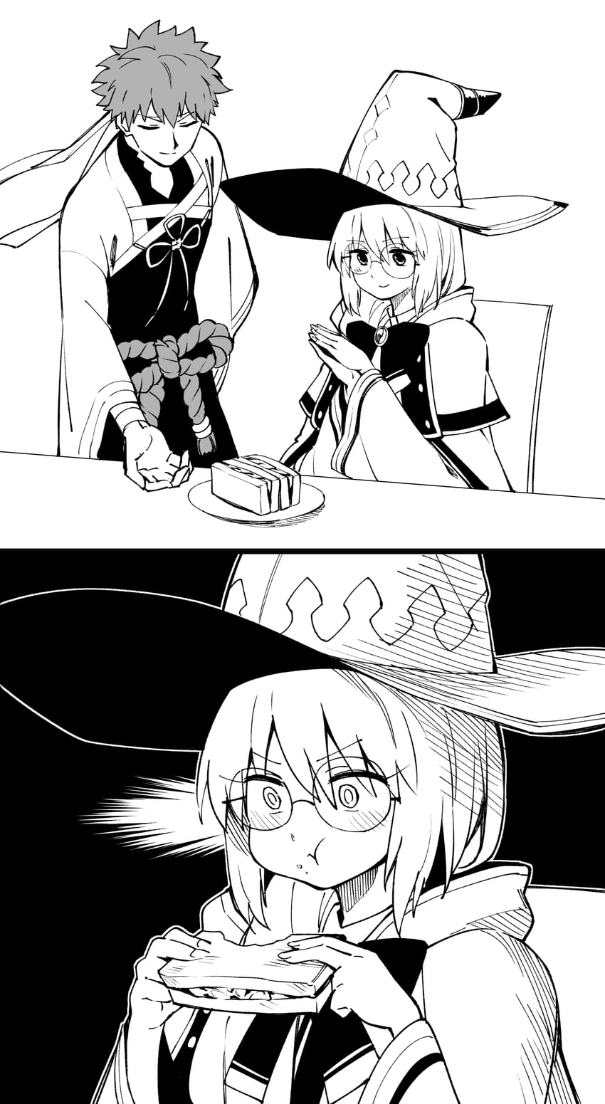 emiya shirou, senji muramasa, and aesc (fate and 1 more) drawn by hirunagi