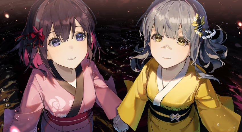 azki and hachi (hololive and 1 more) drawn by karasuro
