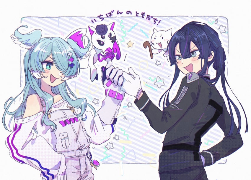 elira pendora, pikl, and nagao kei (nijisanji and 1 more) drawn by 3968