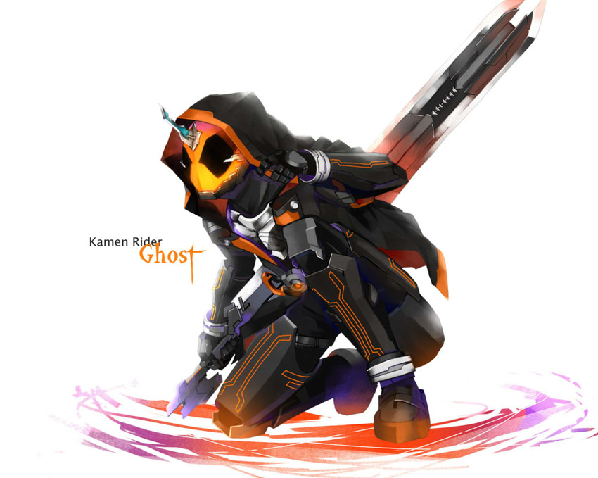 kamen rider ghost (kamen rider and 1 more) drawn by juya_(juya067)