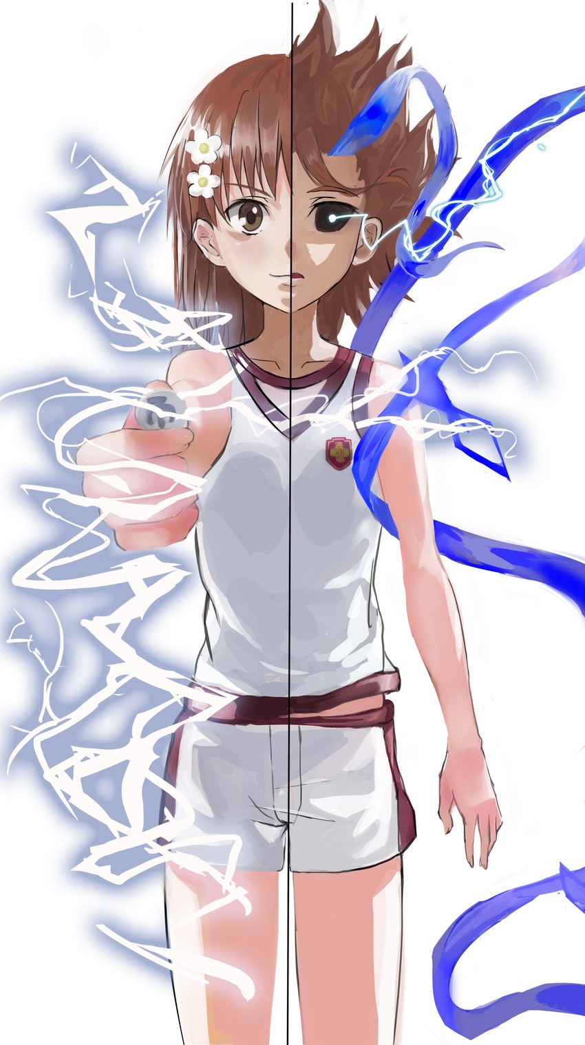 misaka mikoto and misaka mikoto level 6 shift (toaru majutsu no index and 2 more) drawn by cang_yan