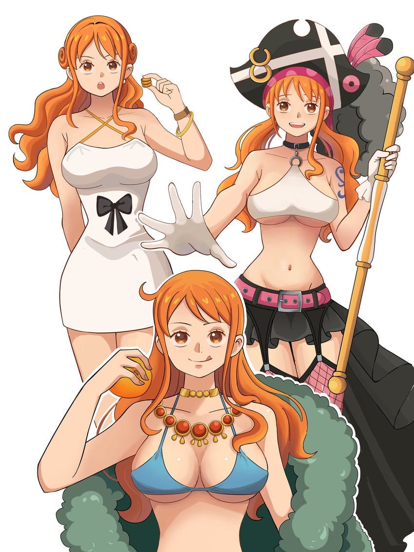 nami (one piece and 2 more) drawn by minami_(nami_56e)