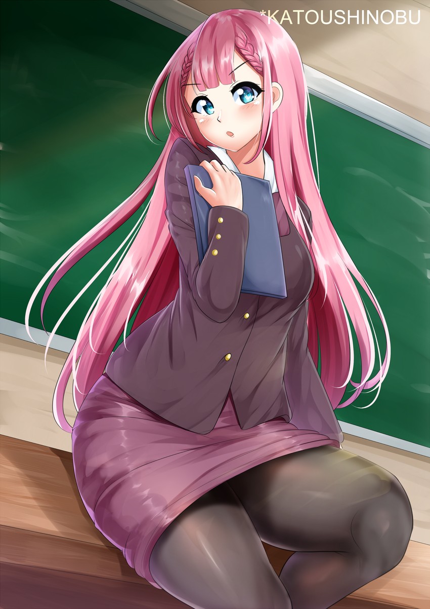 kirisu mafuyu (bokutachi wa benkyou ga dekinai) drawn by katou_shinobu