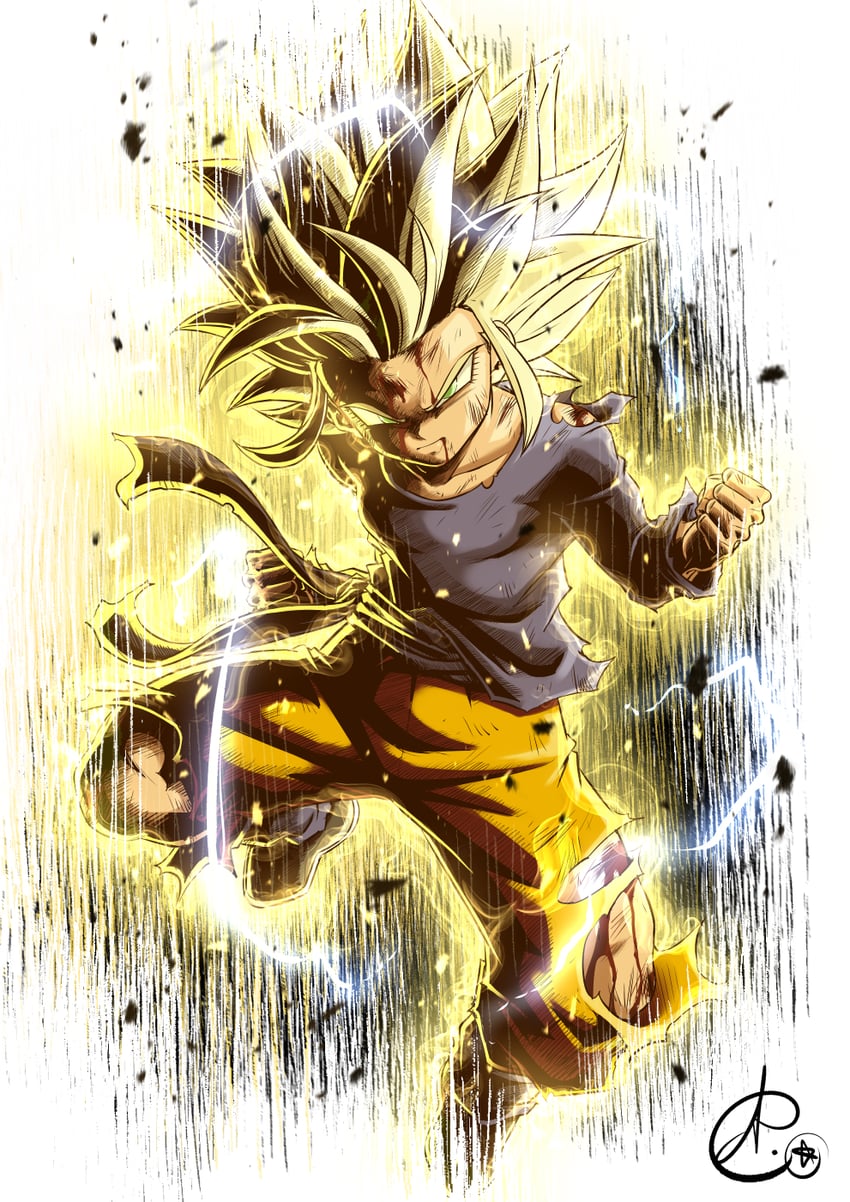 pan (dragon ball and 1 more) drawn by benoit_picard