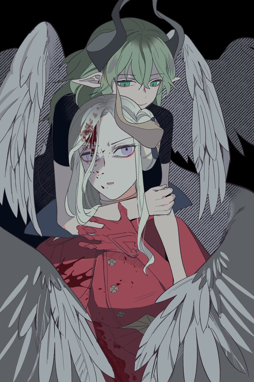 female byleth and edelgard von hresvelg (fire emblem and 1 more) drawn by b_(wldms6650)