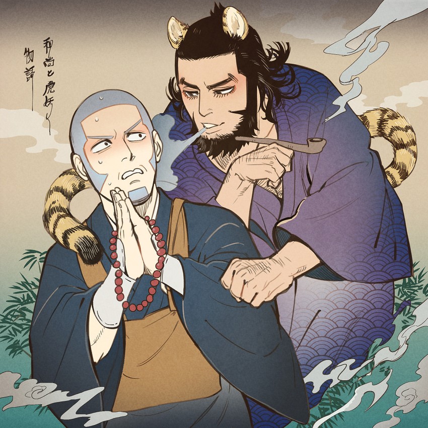 shiraishi yoshitake and kiroranke (golden kamuy) drawn by foxvulpine
