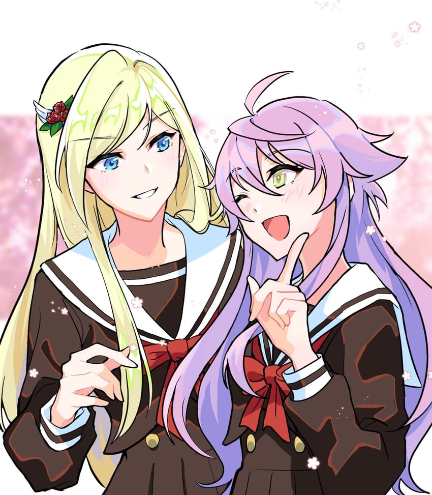 yumeoji fumi and otonashi ichie (shoujo kageki revue starlight and 1 more) drawn by rowan_(kanonsecret)