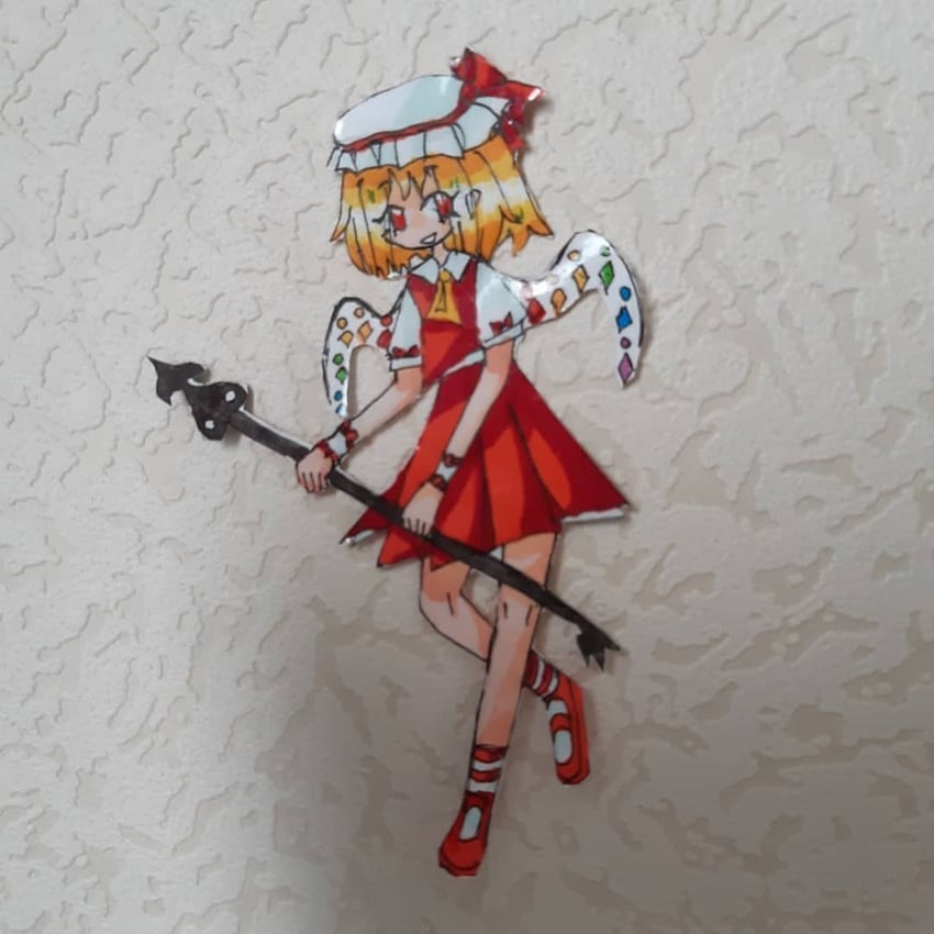 flandre scarlet (touhou) drawn by flandrerus