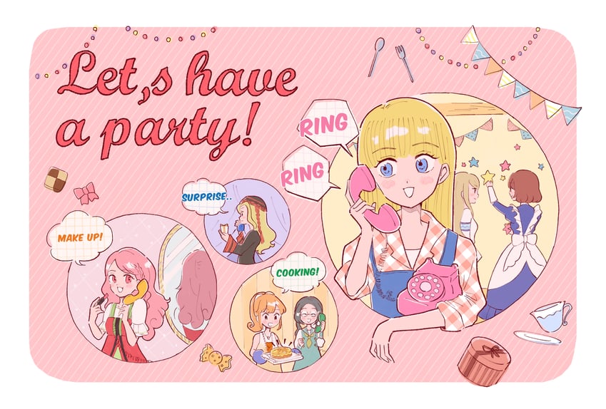 claire, elli, popuri, maria, ran, and 2 more (bokujou monogatari and 2 more) drawn by nekomura_an