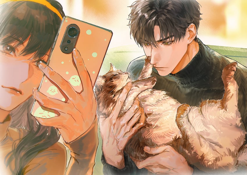 protagonist and zayne (love and deepspace) drawn by chimmyming
