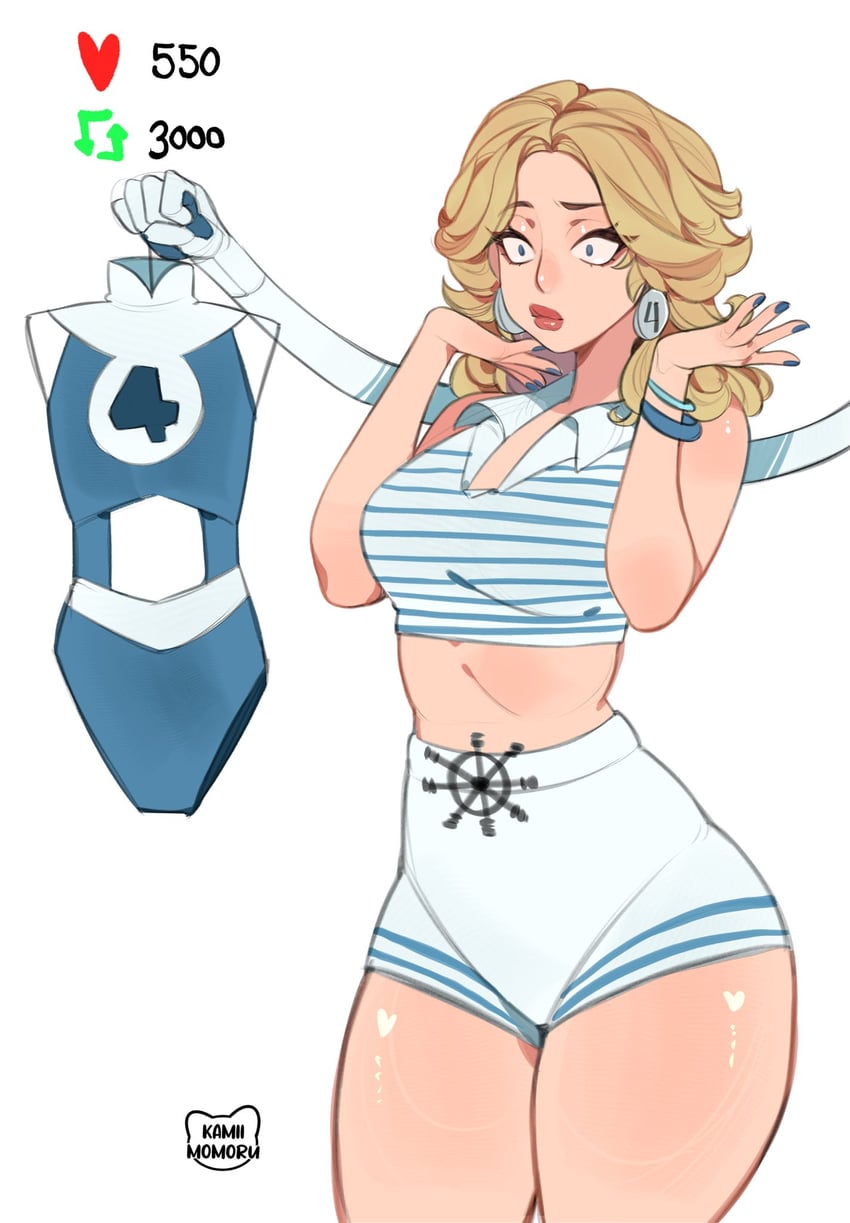 sue storm and reed richards (marvel and 2 more) drawn by kamii_momoru