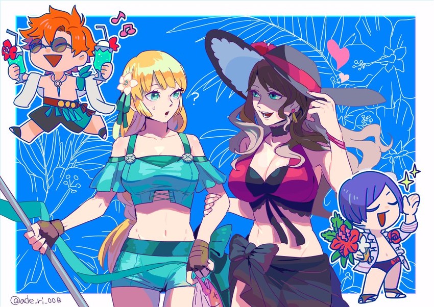 dorothea arnault, ingrid brandl galatea, sylvain jose gautier, and lorenz hellman gloucester (fire emblem and 2 more) drawn by ade_ri_00b