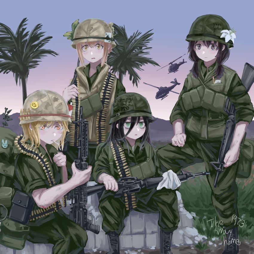 kuroki tomoko, tamura yuri, yoshida masaki, and tanaka mako (watashi ga motenai no wa dou kangaetemo omaera ga warui!) drawn by diu9you