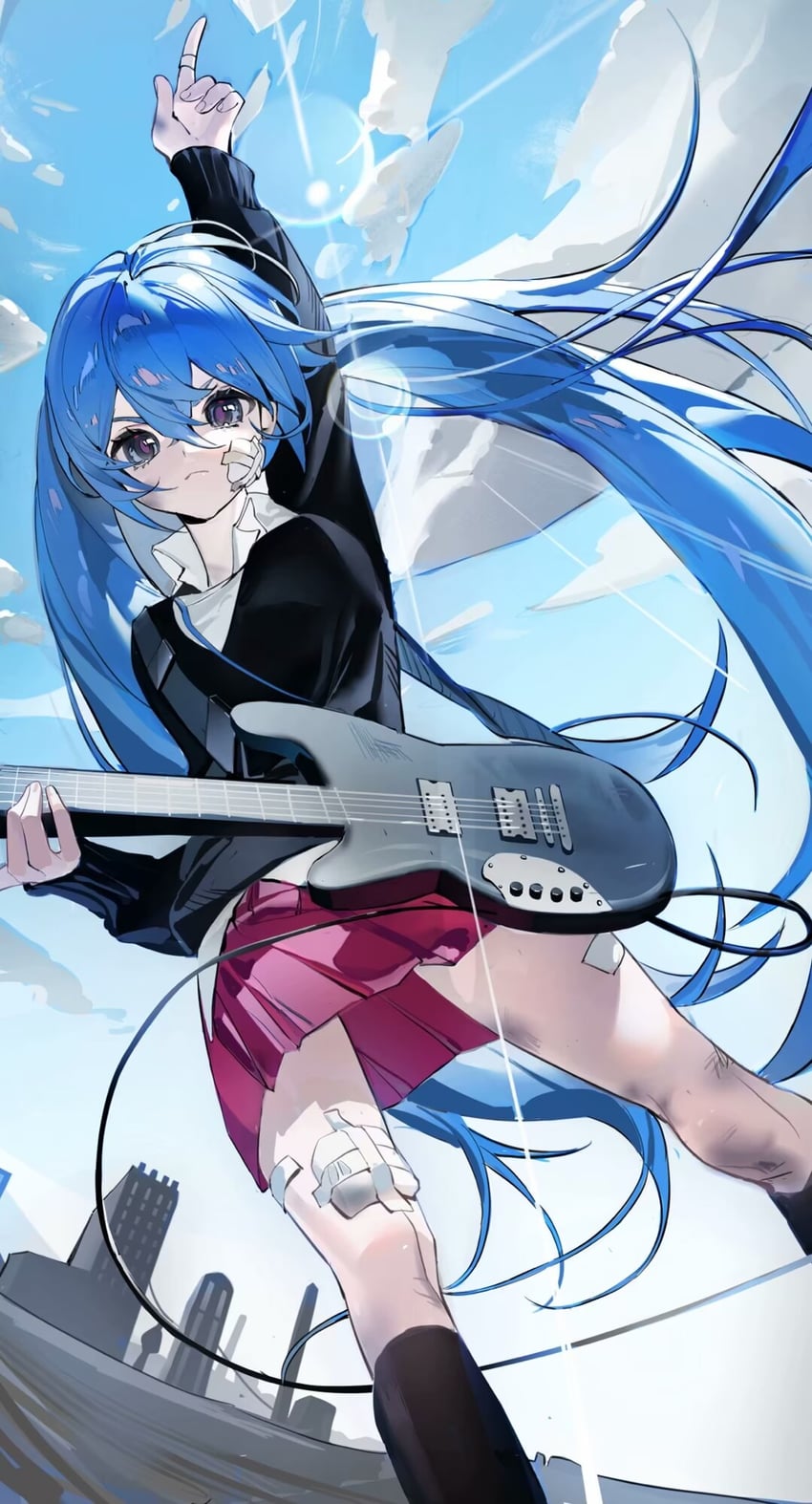hatsune miku (vocaloid and 1 more) drawn by neonneon321