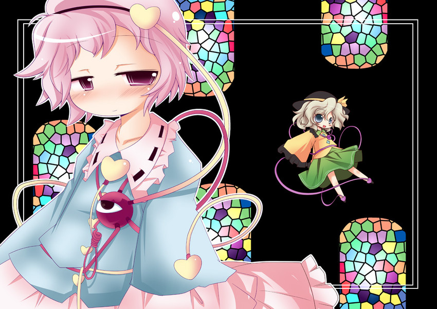 komeiji koishi and komeiji satori (touhou) drawn by muuba
