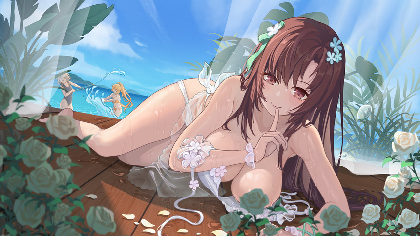 type 64, croque, sol, and souchun (girls' frontline and 1 more) drawn by moran_(pixiv27824646)