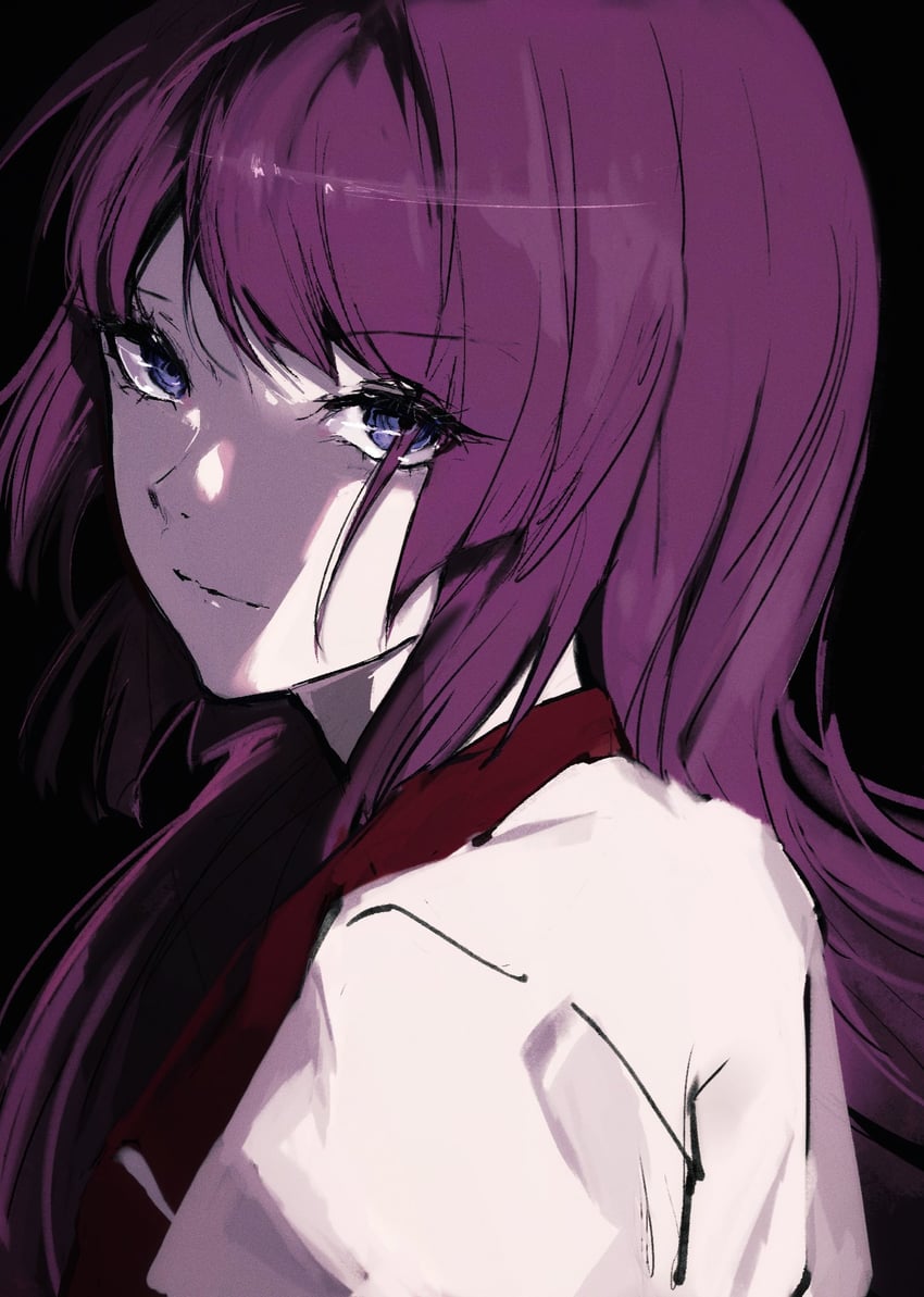 senjougahara hitagi (monogatari and 1 more) drawn by moku_(muooku)