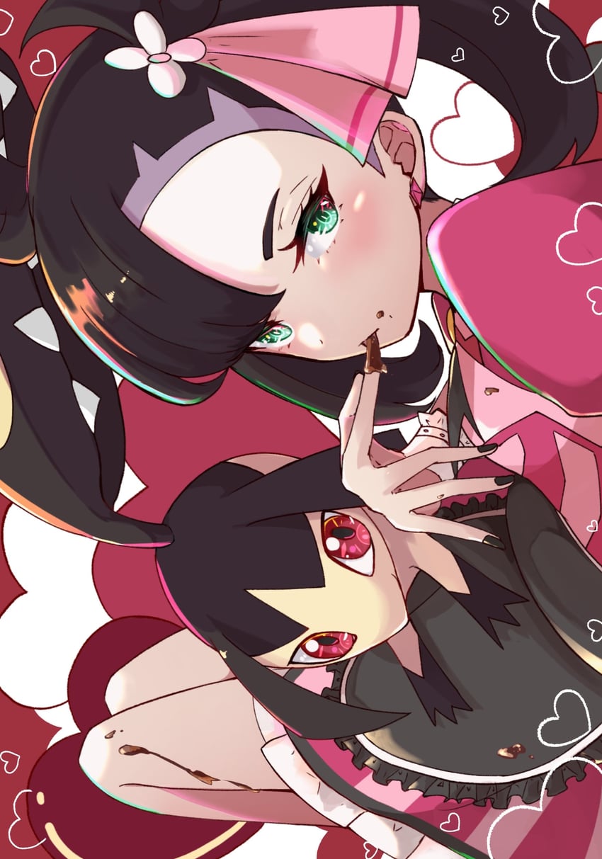 mawile and marnie (pokemon and 1 more) drawn by ssn_(sasa8u9r)