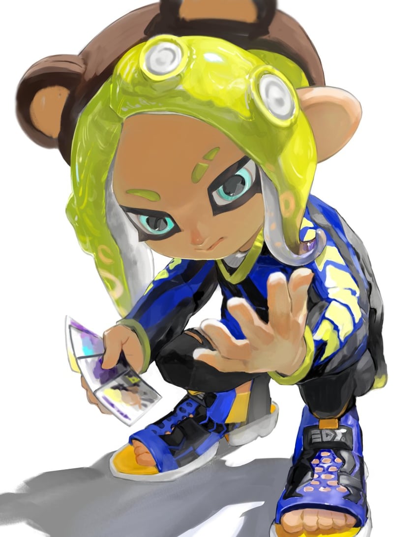 octoling player character and octoling girl (splatoon) drawn by ga4me4