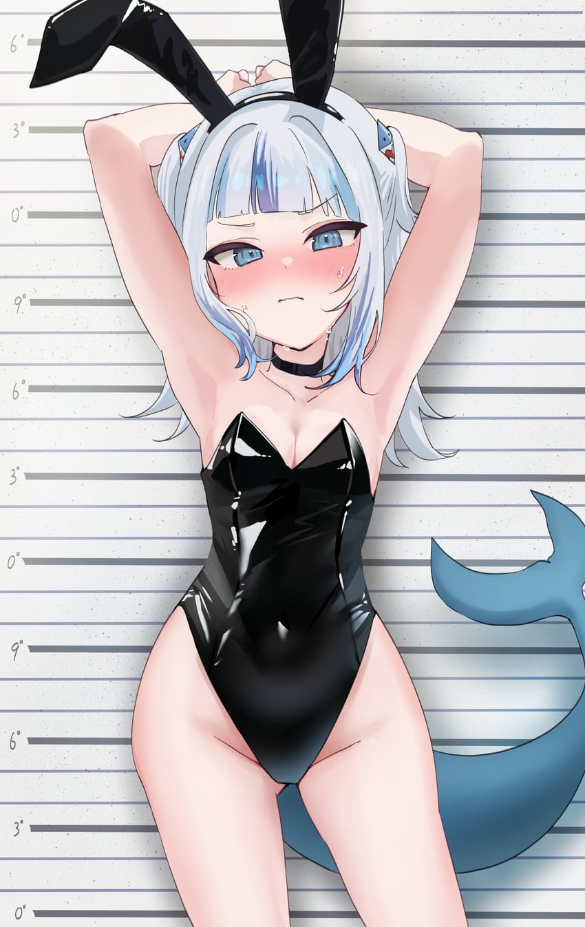 gawr gura (hololive and 1 more) drawn by rimu_(user_akkm3425)