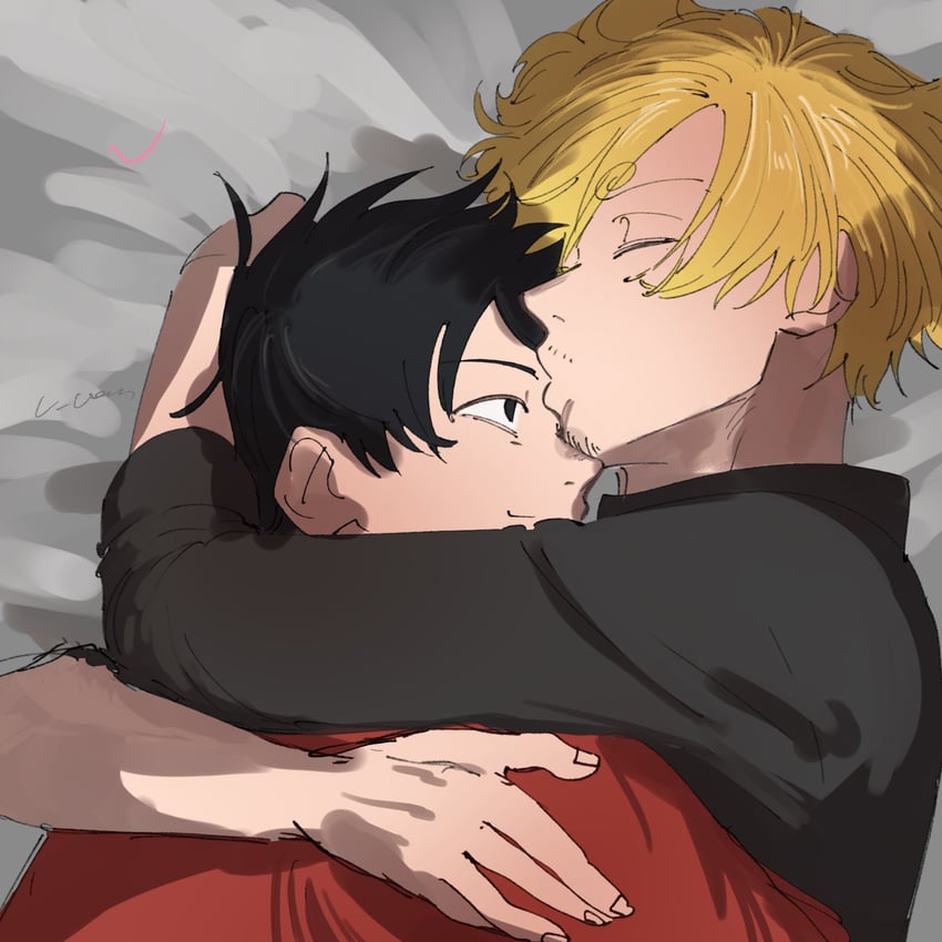 monkey d. luffy and sanji (one piece) drawn by u_uown