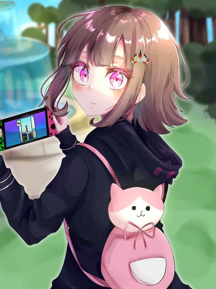 nanami chiaki (danganronpa and 3 more) drawn by aizome_wain