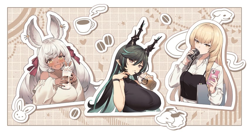 payila, makura, and indala (granblue fantasy) drawn by umeda_shiso