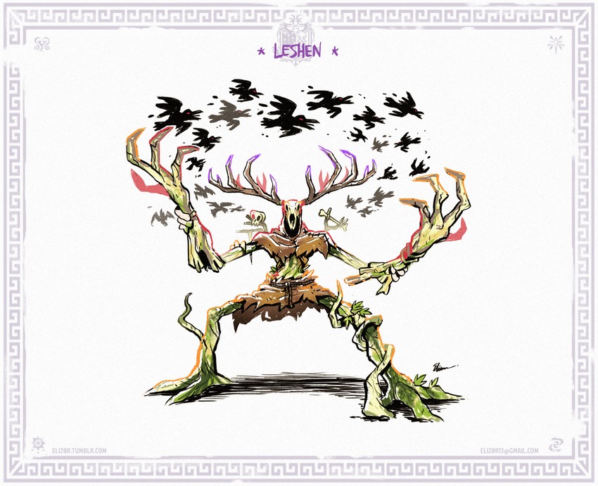 leshen (monster hunter and 3 more) drawn by eliz0r