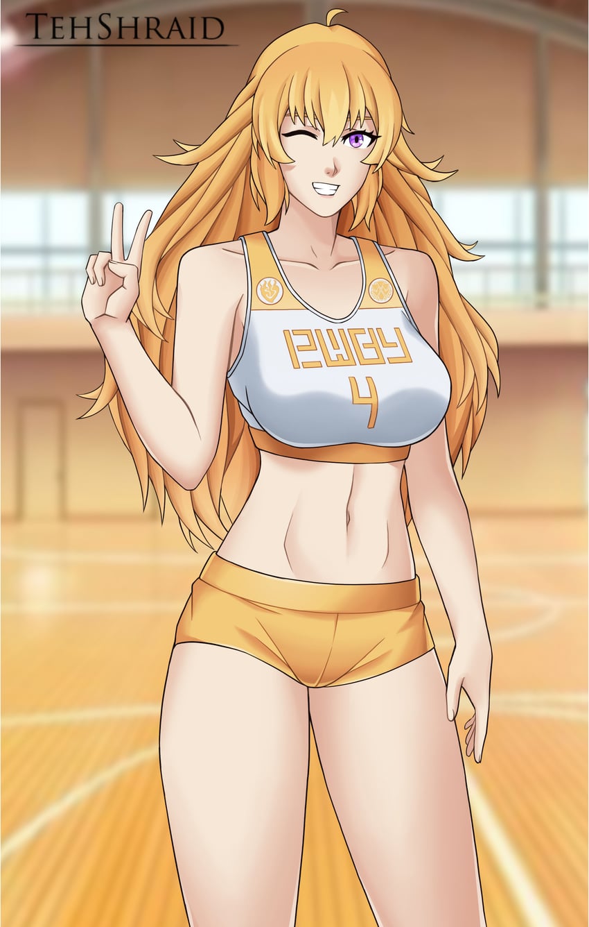 yang xiao long (rwby) drawn by tehshraid