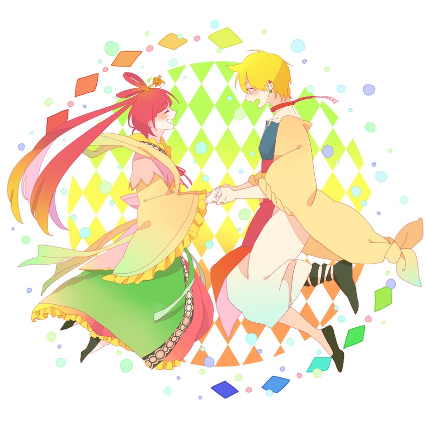 alibaba saluja and ren kougyoku (magi the labyrinth of magic) drawn by freestyle18