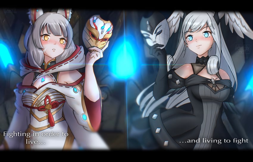nia and melia antiqua (xenoblade chronicles and 1 more) drawn by chascoby