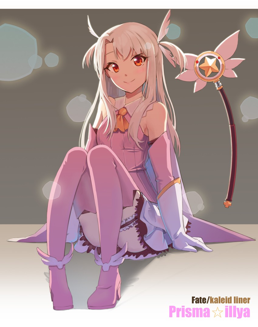 illyasviel von einzbern, prisma illya, and magical ruby (fate and 1 more) drawn by daika!!
