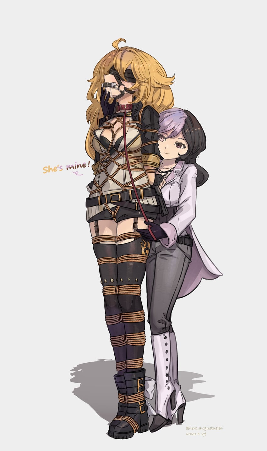 yang xiao long and neopolitan (rwby) drawn by nero_augustus