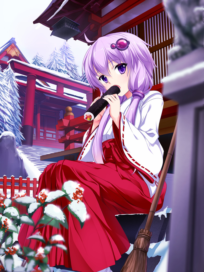 yuzuki yukari (vocaloid and 1 more) drawn by fujino_(yoshi9798174)