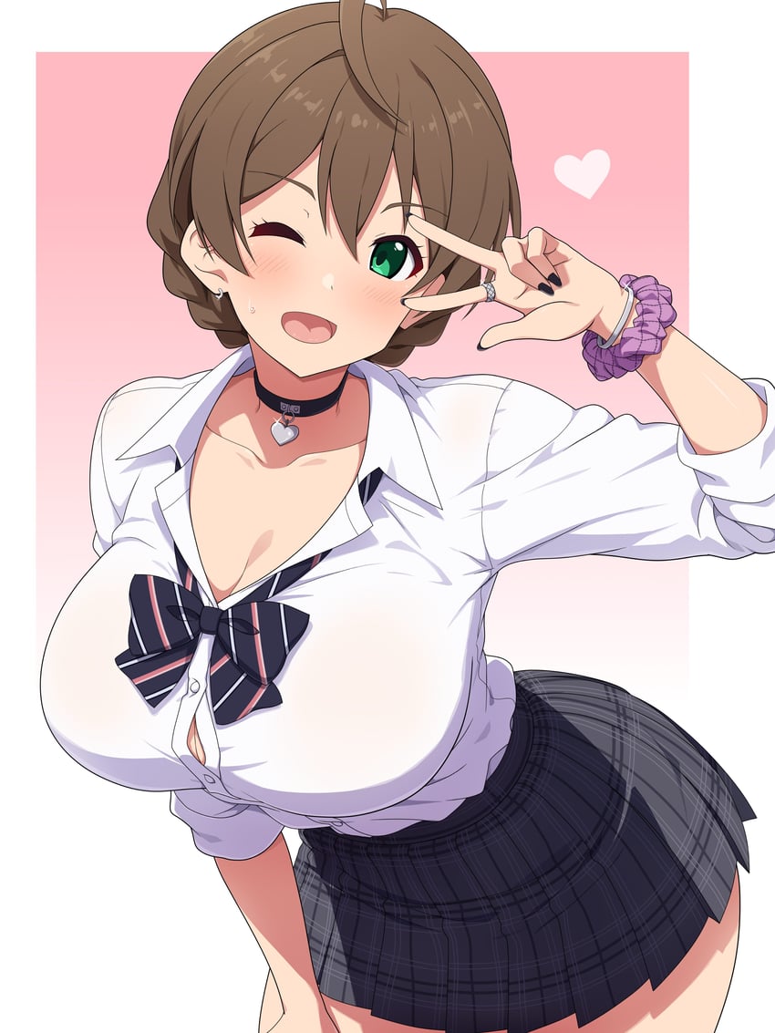 sakuramori kaori (idolmaster and 2 more) drawn by mei_ichi