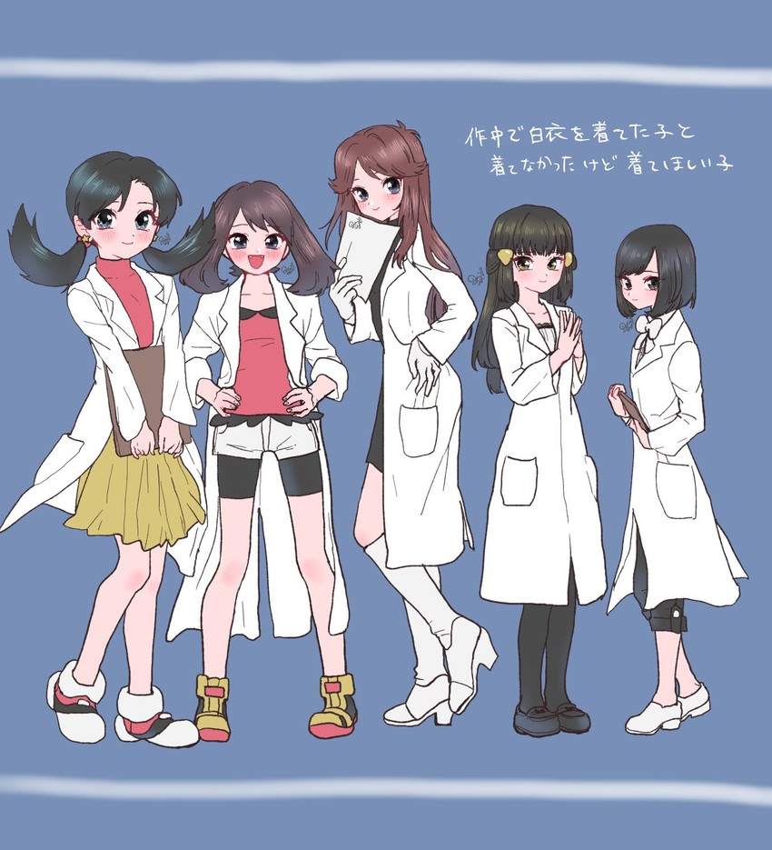 dawn, may, selene, kris, and green (pokemon and 1 more) drawn by minapo