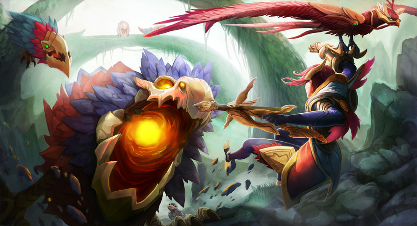 quinn, valor, and phoenix quinn (league of legends) drawn by wing_(wingho)